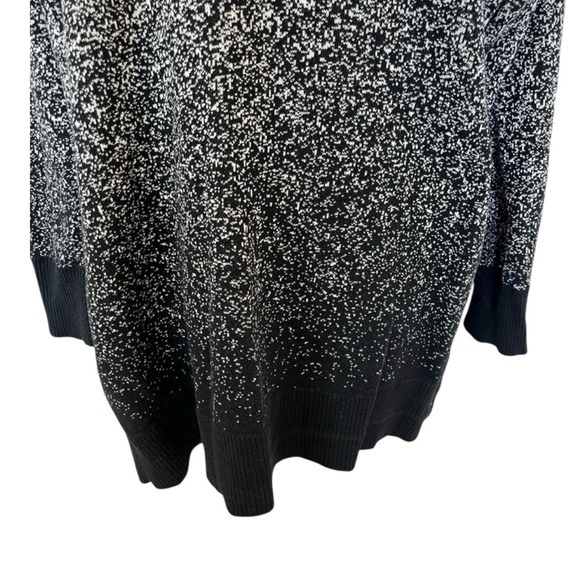 ZENERGY Cotton Cashmere Ombre Cardi Sweater Jacket in Black/Ecru Size 1 (M / 8) - Picture 5 of 7